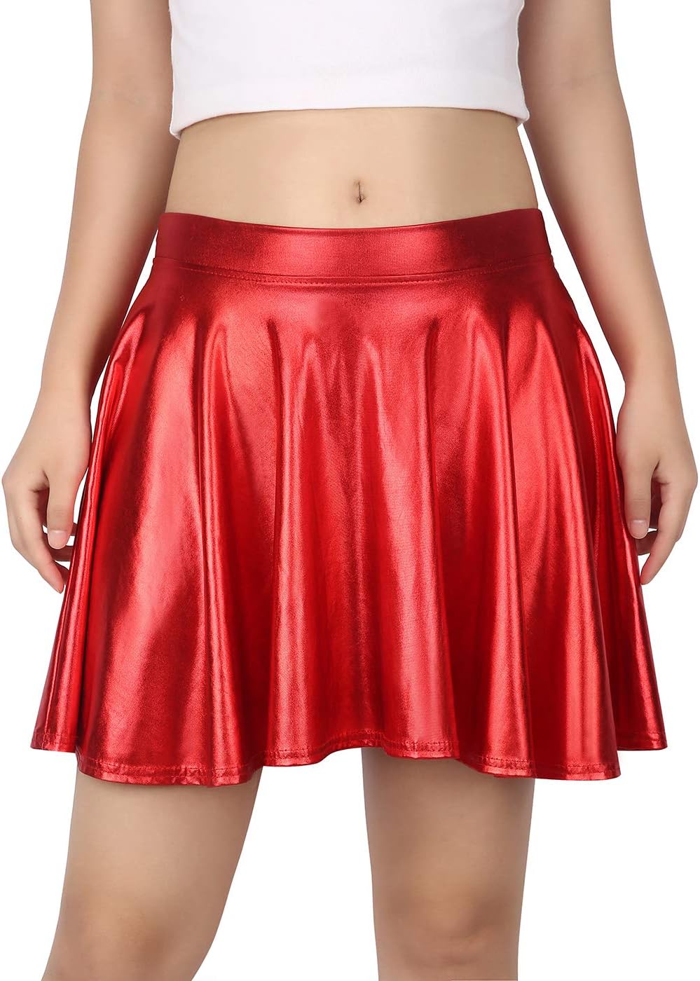 HDE Women's Casual Fashion Flared Pleated A-Line Circle Skater Skirt - Image 2