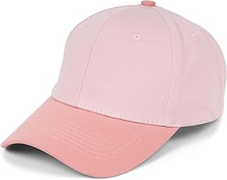 Gorra de béisbol Unisex de Dos Colores Pastel, Gorra de 6 Paneles Multicolor, Gorra Base Ajustable con Hebilla 04023095