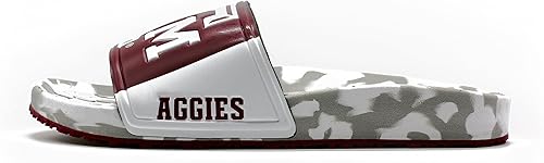 Miniatura 56 de Hype NCAA Team Graphic and Color Unisex Quick Dry Slydr Sandalia Marea carmesí de Alabama,Clemson Tigers,Louisville Cardinals,Army Black