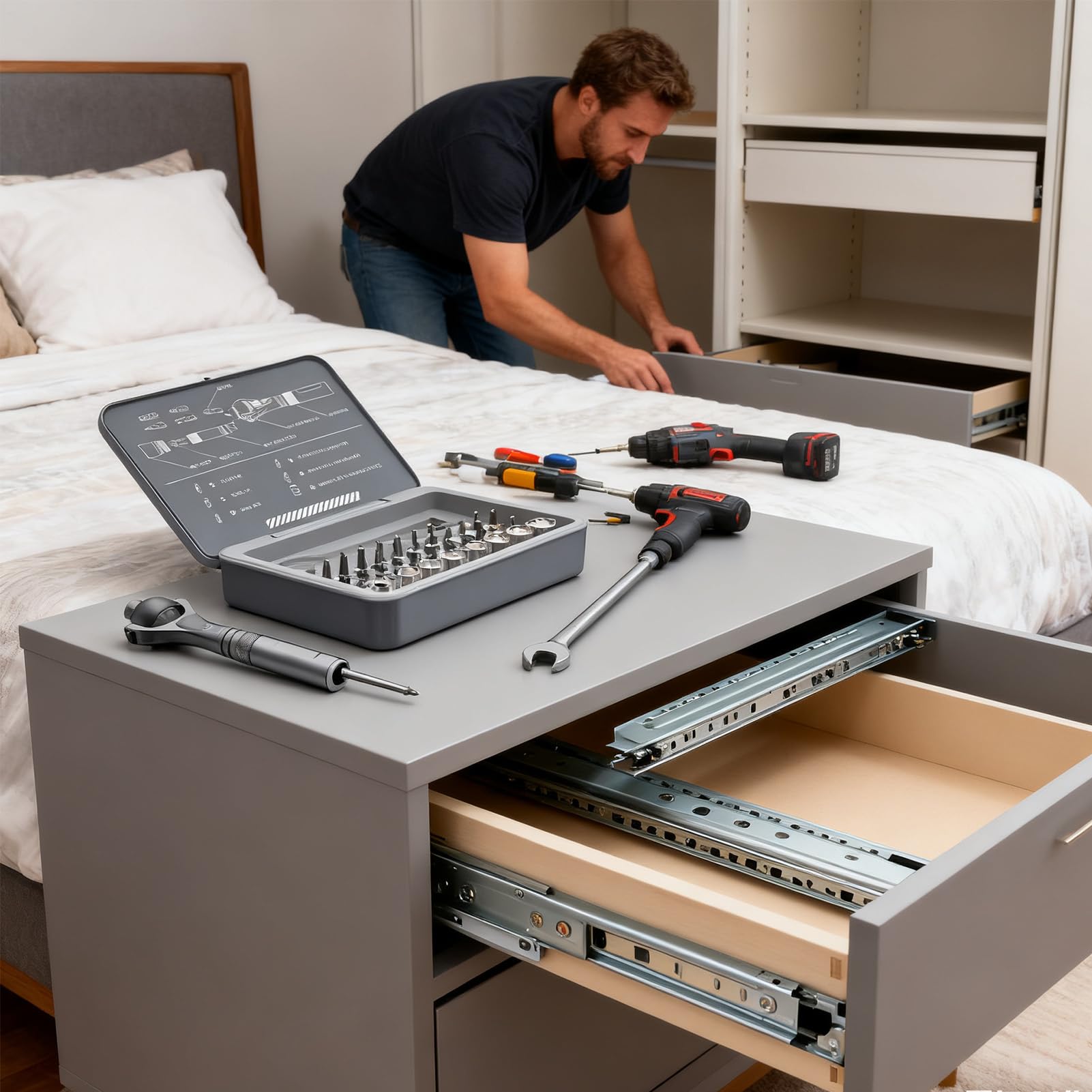 Set di cacciaviti a cricchetto Di Precisione Ergonomico Multifunzione | Kit Di Punte Per Cacciavite Domestico Per Riparazioni Elettricista Elettronica Edilizia Falegnameria Idraulica Ind