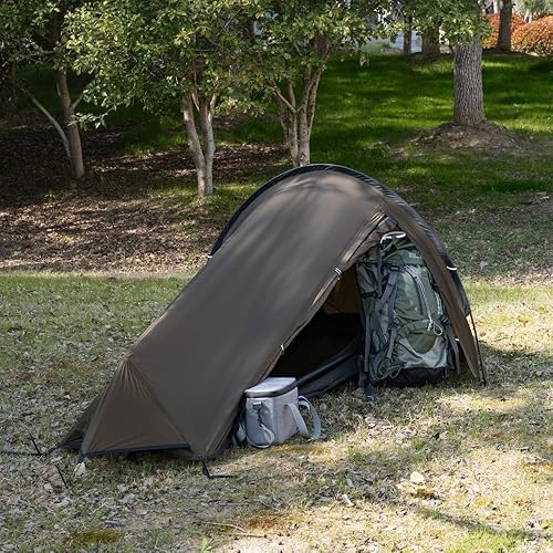 Miniatura 7 de MC TOMOUNT Bivy - Tienda de campaña ultraligera de 2.42 libras para 1 persona, para acampar, senderismo