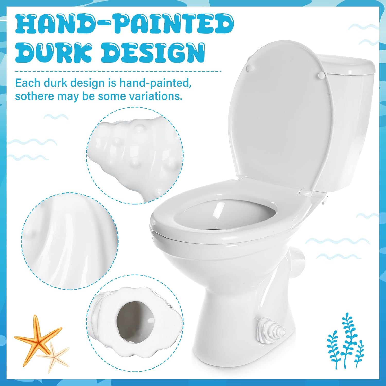 2 Pack Toilet Bolt Caps Decorative Toilet Bolt Screw Covers Ceramic Cute Bathroom Decor Fun Themed Gadgets Bathroom Replacement Parts