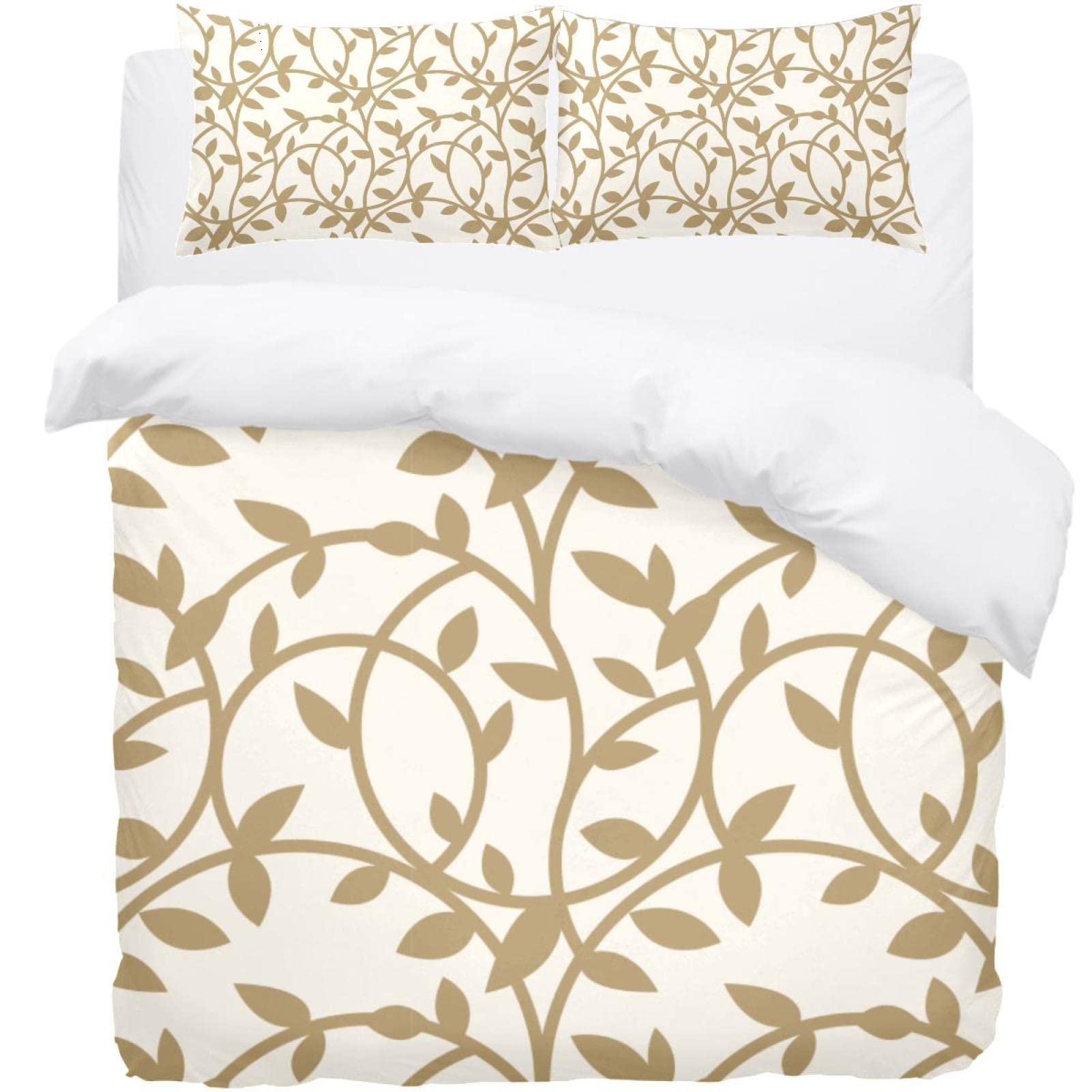 Parure de lit botanique dorée pour transformer votre chambre en oasis de détente