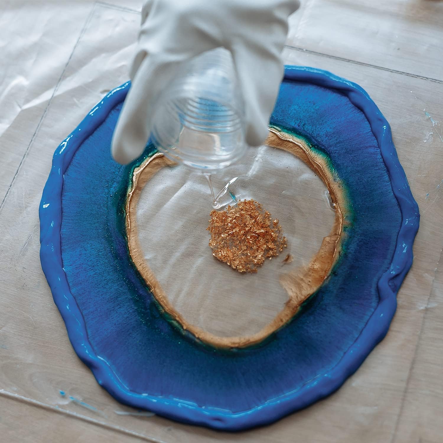 Résine époxy pour stratification et réparation (A+B) - Résine époxy pour bois, pour fibre de verre ou de carbone, pour sa haute viscosité, son adhérence et sa résistance chimique - 880 g