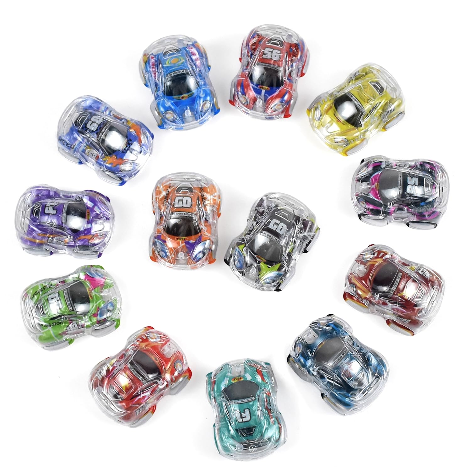 iFunLong 50 Pcs Mini Pull Back Cars Toy Gift Packs, Racing Vehicles for Kids Toddlers, Bulk Toys Party Favors Treasure Box, Classroom Prizes, Pinata Fillers,Goodie Bag Stuffers - Image 2
