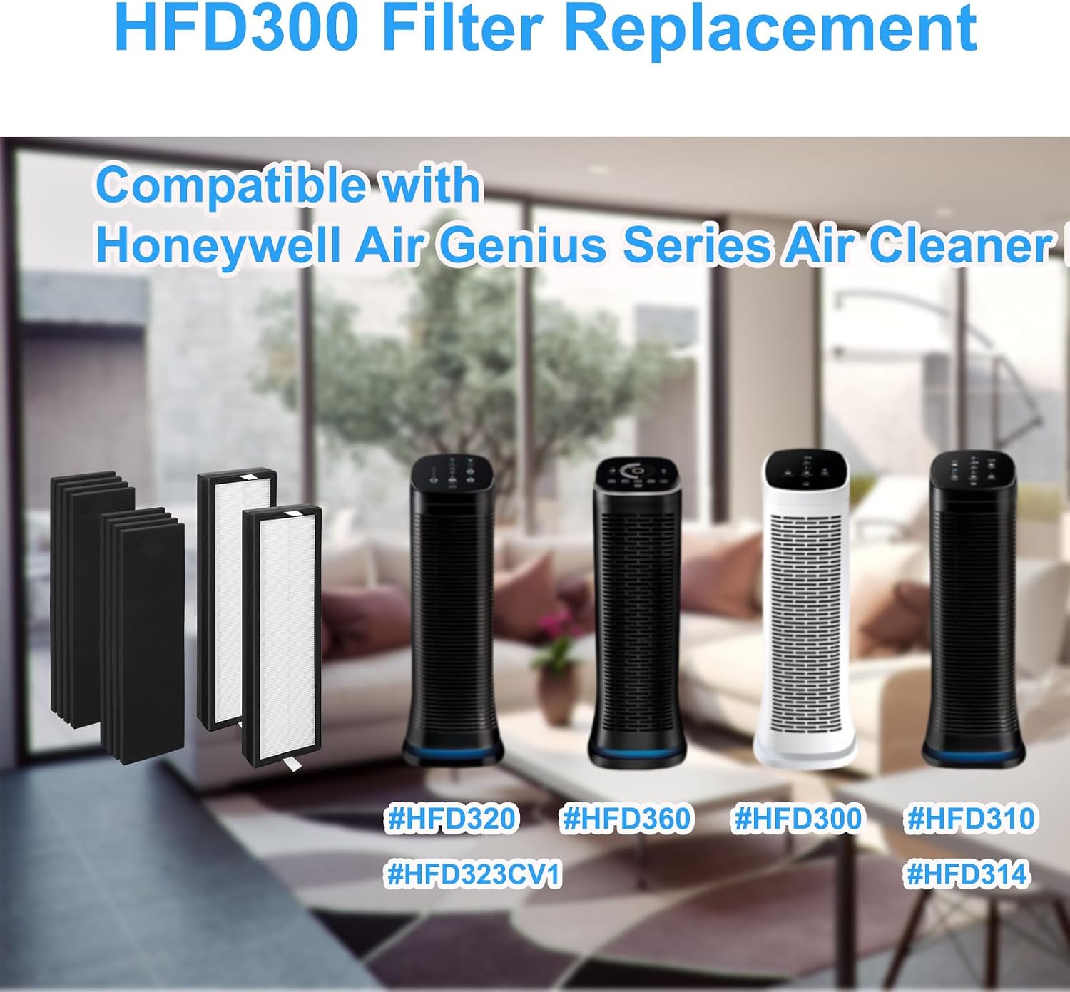 HFD320 Filters Compatible with Honeywell Air Genius 3,4,5,6 Series Purifier image 3