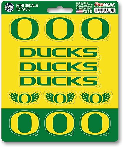 FANMATS NCAA Unisex-Teen NCAA Mini Decal 12-E2pk