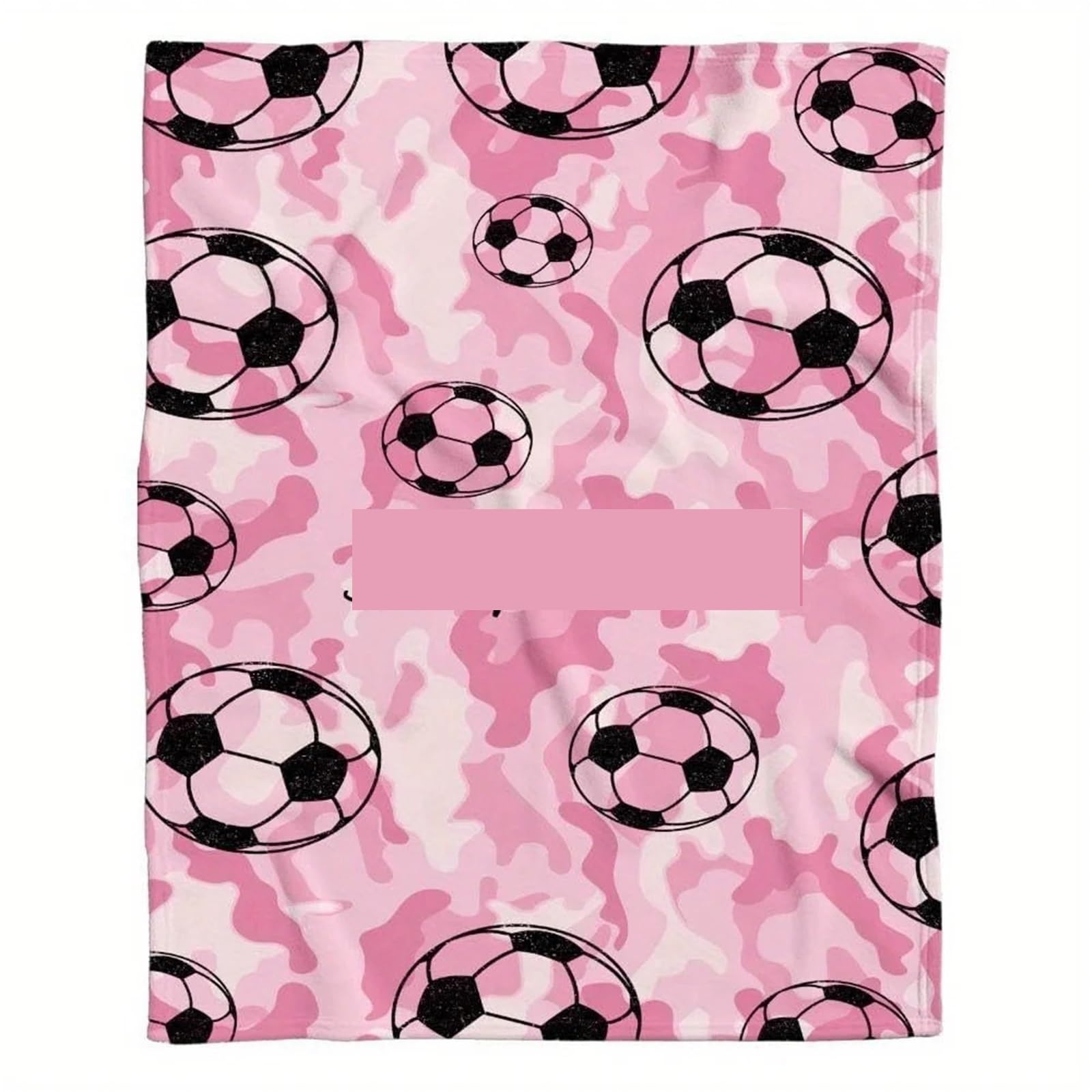 WSQHAO Pink Football Blanket All Seasons For Bed Sofa Office Outdoor Camping for Bed Couch(30x40in)
