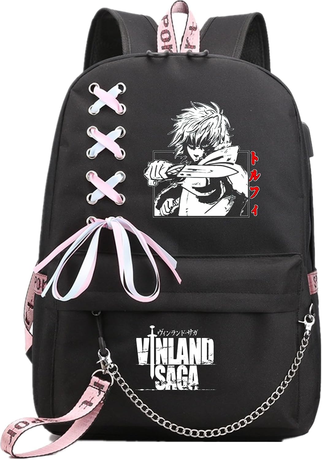 ISaikoy Anime VINLAND SAGA Backpack Rucksack Bookbag Student School Bag Daypack Satchel Handbag Style6