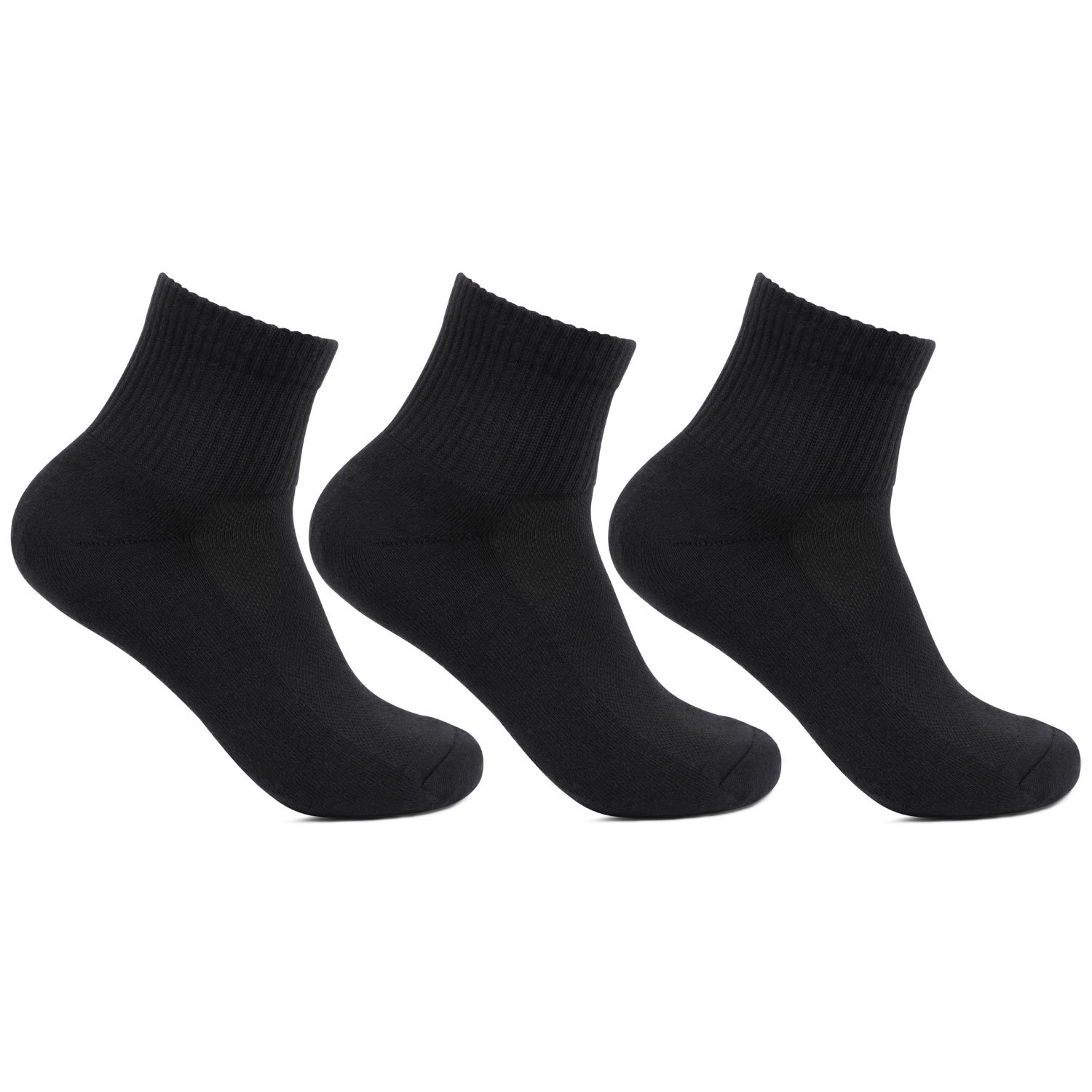 bonjour Men's Cushioned Black Joggers Ankle Sports Socks- Pack of 3-picture-31