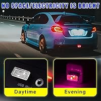 Vista 73 de Augeny 4 lámparas LED USB para el interior del automóvil, luz nocturna decorativa USB enchufable, kit de iluminación ambiental portátil, accesorios