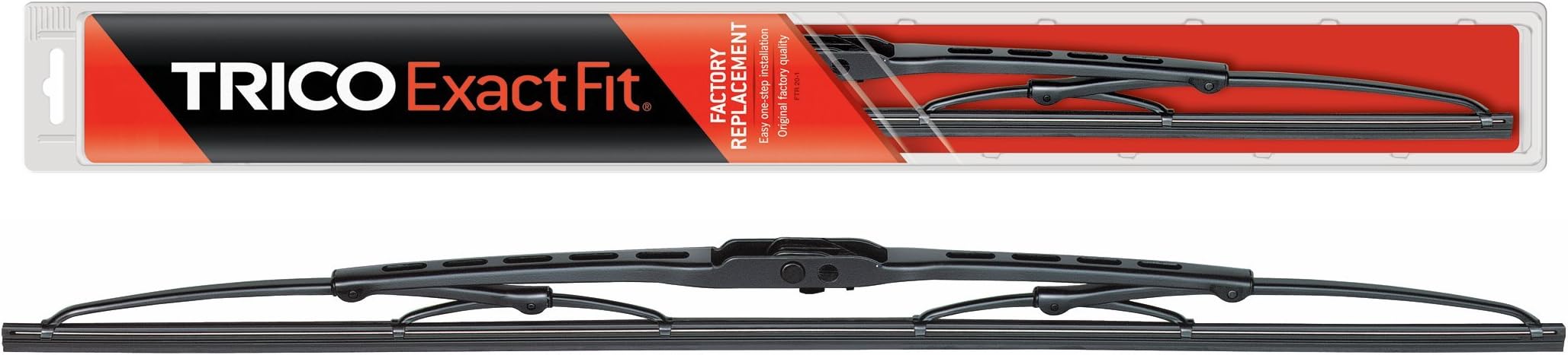 Exact Fit 19 Inch Pack of 1 Conventional Automotive Replacement Wiper Blade For Car (19-1)