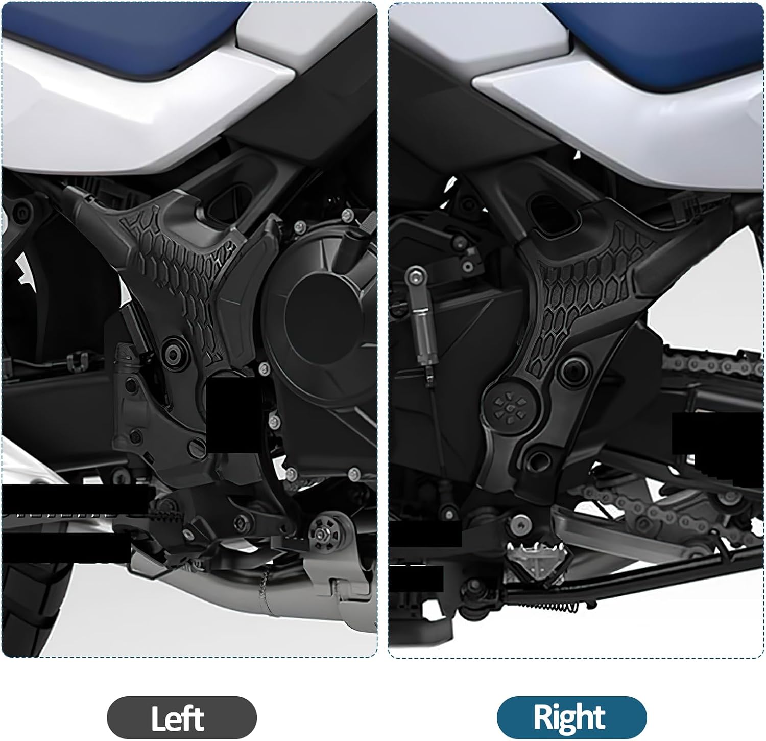 ABS Frame‑Side Covers for Honda XL750 Transalp,Chassis Guard Panels