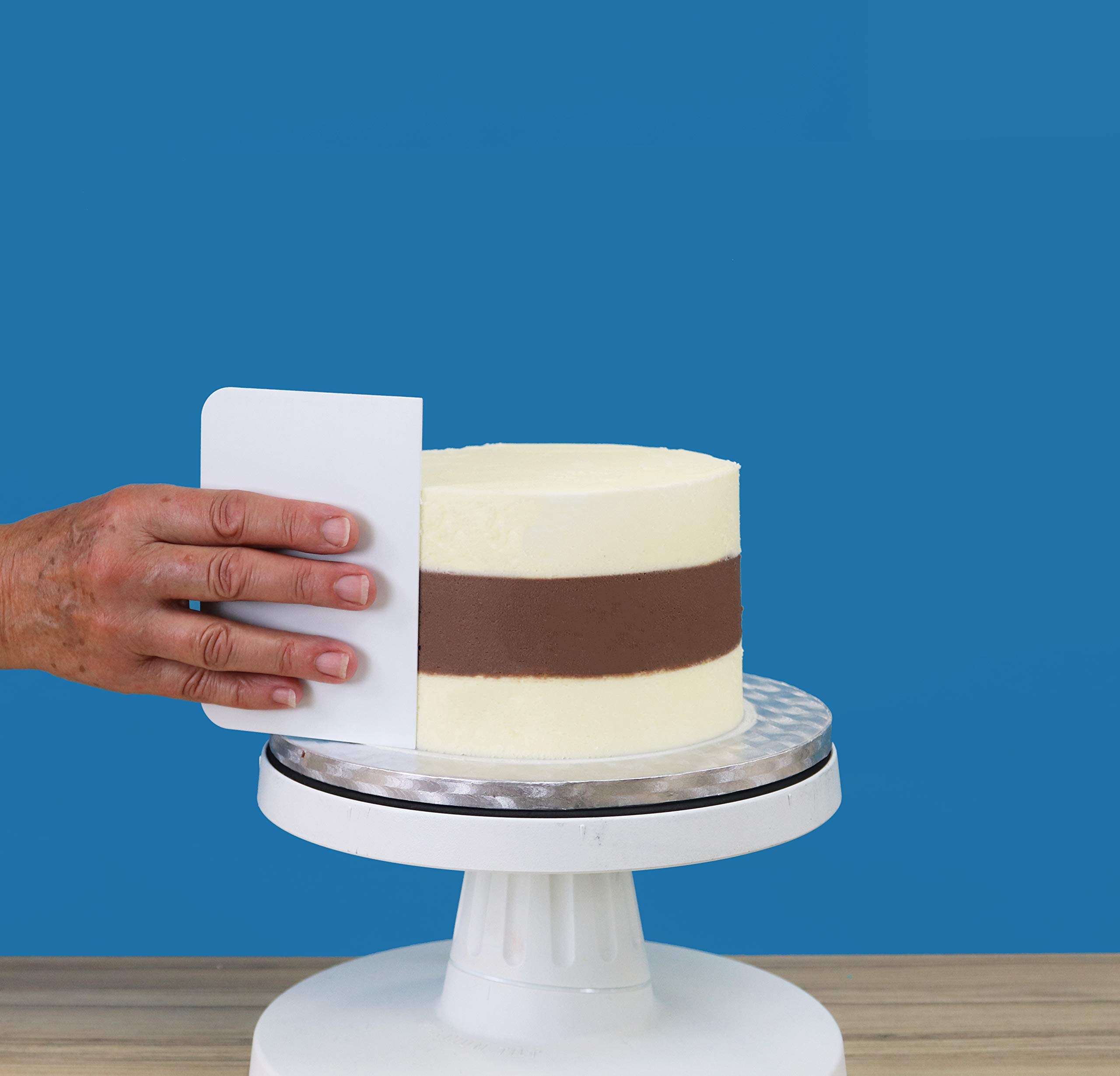 PME Cake Scraper - 4" & 6" Patterned Edge -5