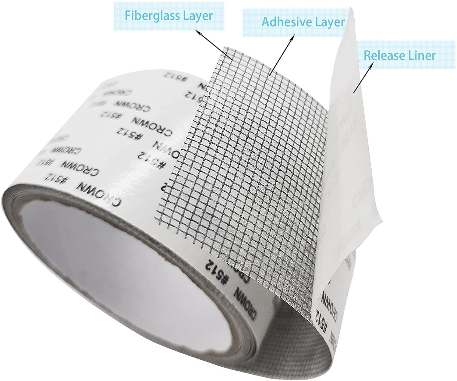 FYCAN Strong Adhesive Waterproof Fiberglass Window Screen Repair Tape Covering Wire Mesh Tape Door Window Screen Repair Patch Window Screen for Repair Holes Tears 1