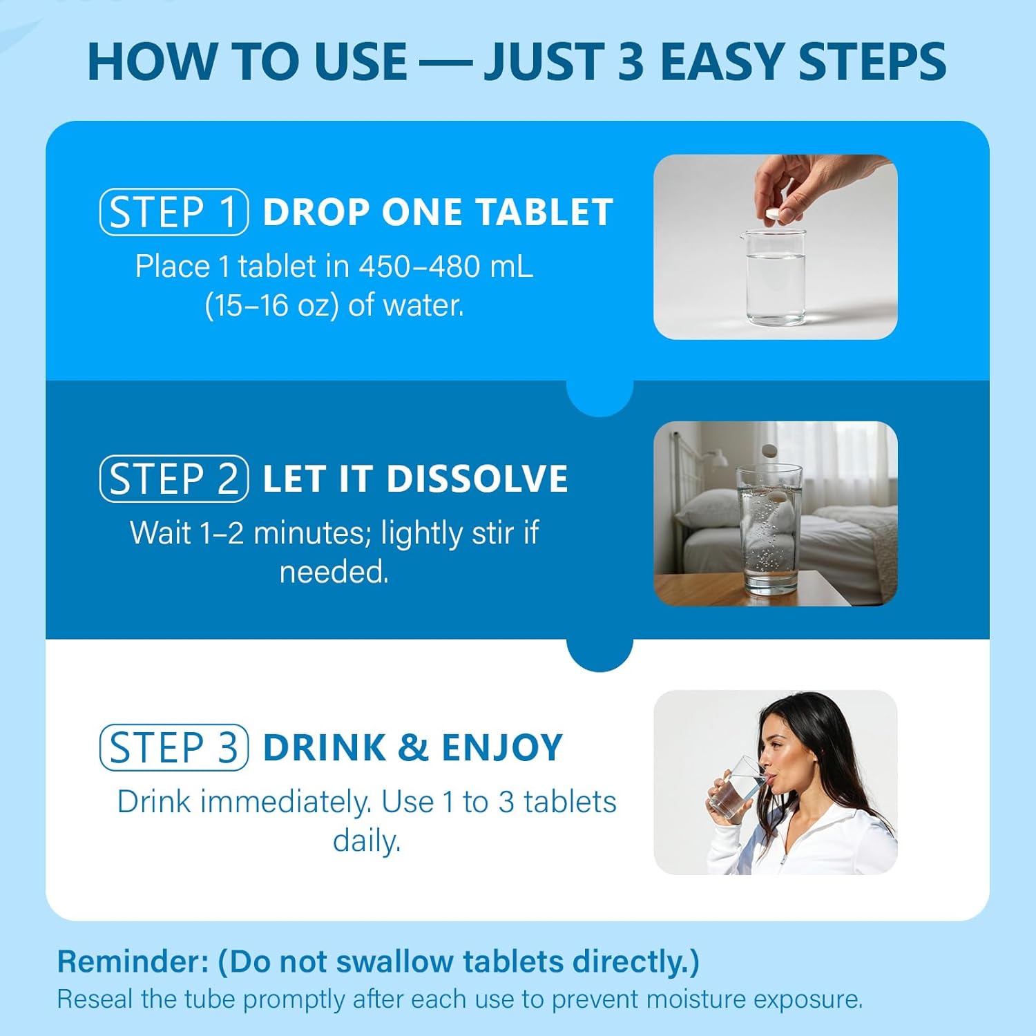 Molecular Hydrogen (H2) Tablets with Magnesium – 12 PPM Hydrogen Water Tablet for Drinking Water, Antioxidant-Rich, Supports Cellular Health, Recovery & Cognitive Function – Unflavored, 120 Tablets