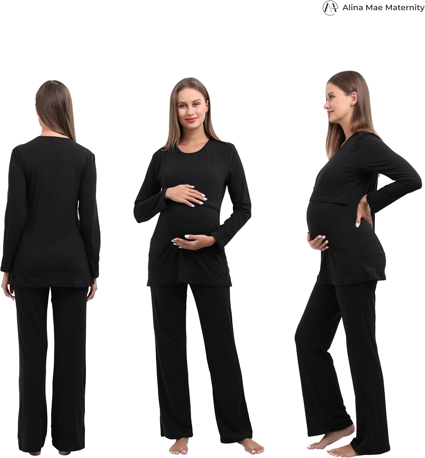Women Maternity Nursing Pajama Sets Pregnant Lounge Sleepwear