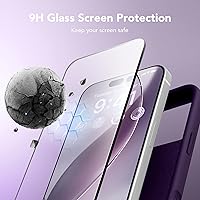 Vista 548 de GONEZ Funda de silicona para iPhone 15 Pro Max, compatible con Magsafe, protector de cámara + protector de pantalla, forro de microfibra suave Negro