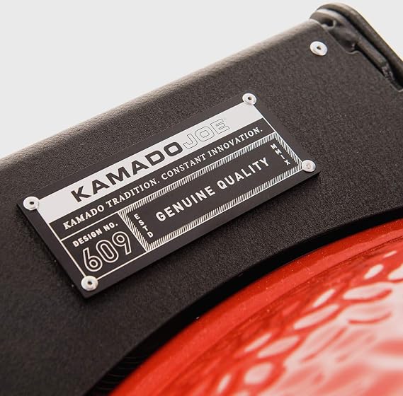 Kamado Joe Big Joe III Charcoal Kamado Grill, Red