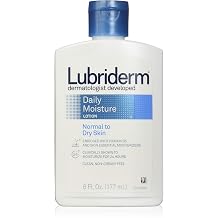 Lubriderm Daily Moisturizer Lotion, Normal To Dry Skin, Fragrance Free, 6-Ounce Bottles Pack of 6