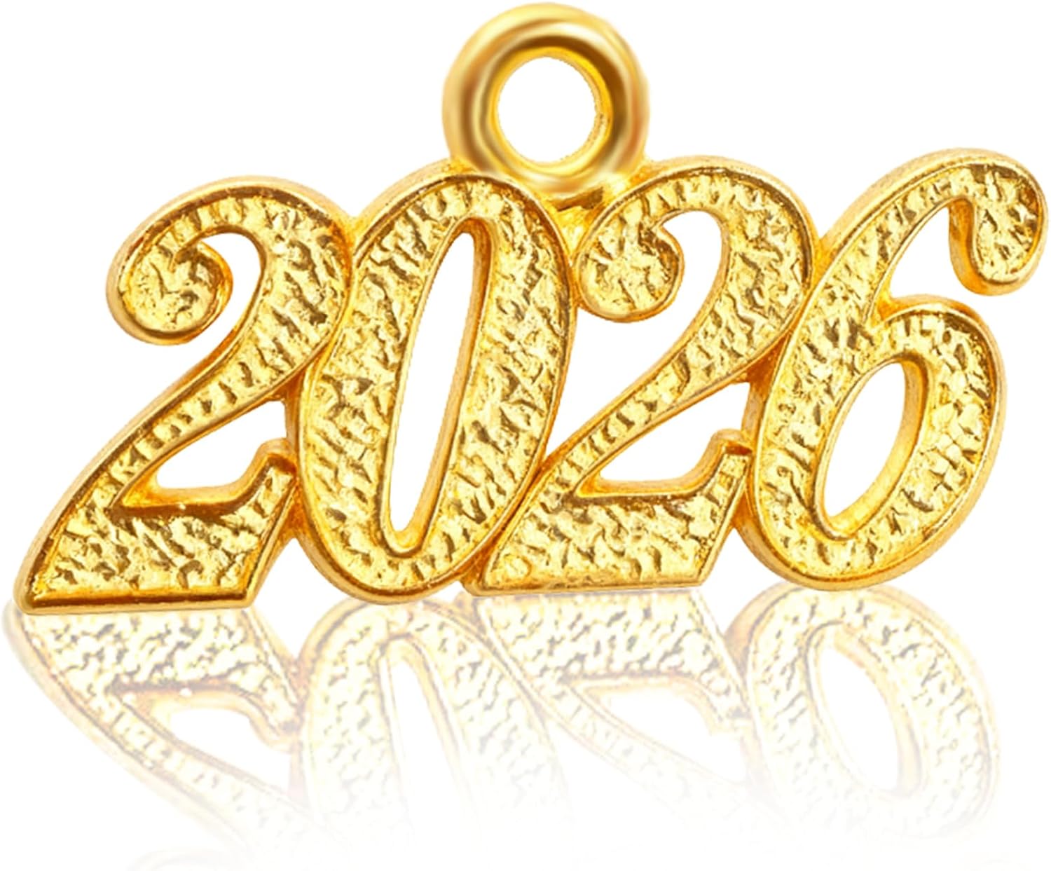 2025 Gold Plated Charm for Graduation Tassel, Decorative Number Pendant