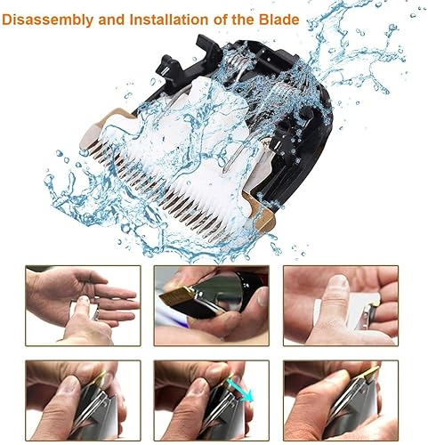 Miniatura 5 de Kit de aseo para perros, afeitadora para mascotas, cortadora de pelo de bajo ruido, recargable, inalámbrica, silenciosa, eléctrica, silenciosa, para