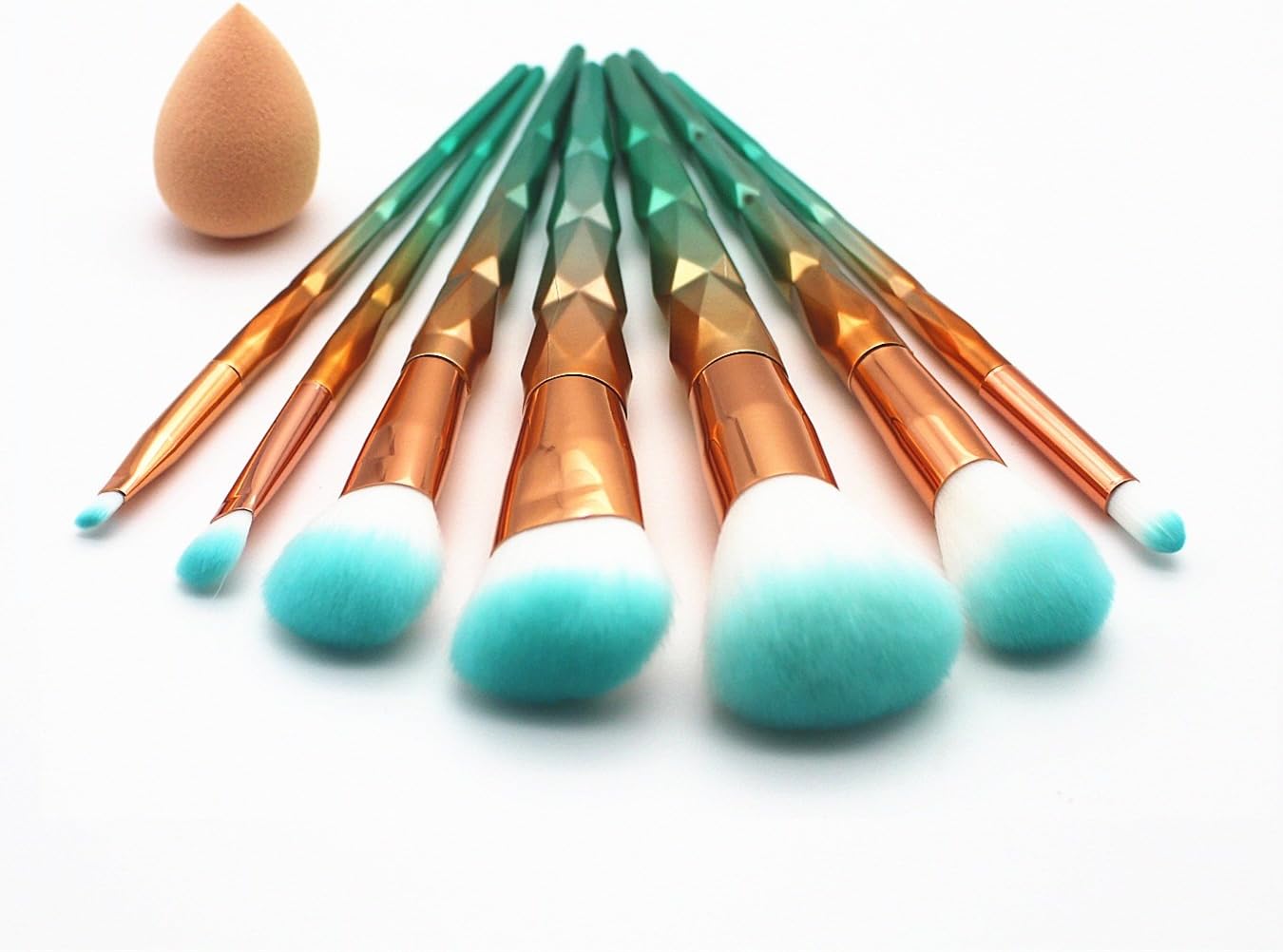 TEUMI Makeup Brushes 8pcs/set Cute Face Powder Eye Makeup Brush Kit Professional Blue Makeup Brush Cheap