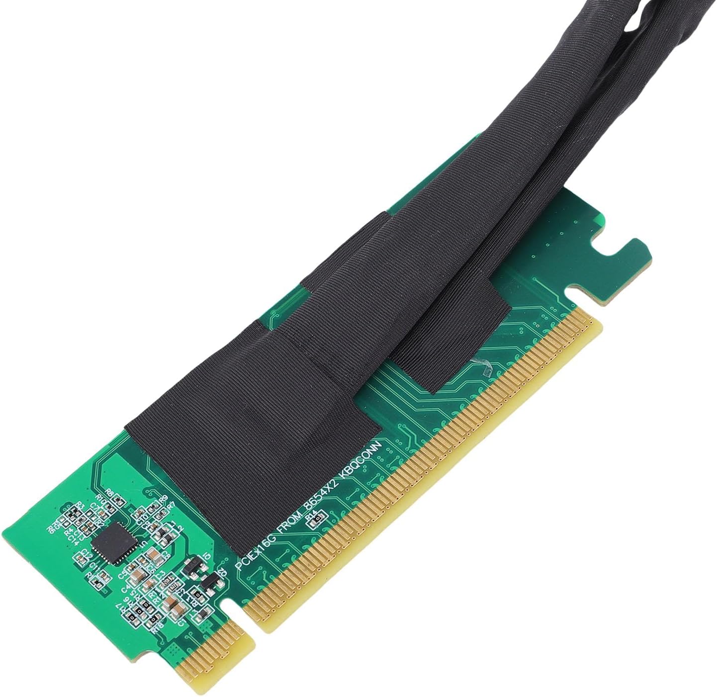 Vikye PCIe 4.0 X16 to SFF 8654 X2 Adapter, Gen4 Split Extender Cable, Plug and Play for Computer Motherboards