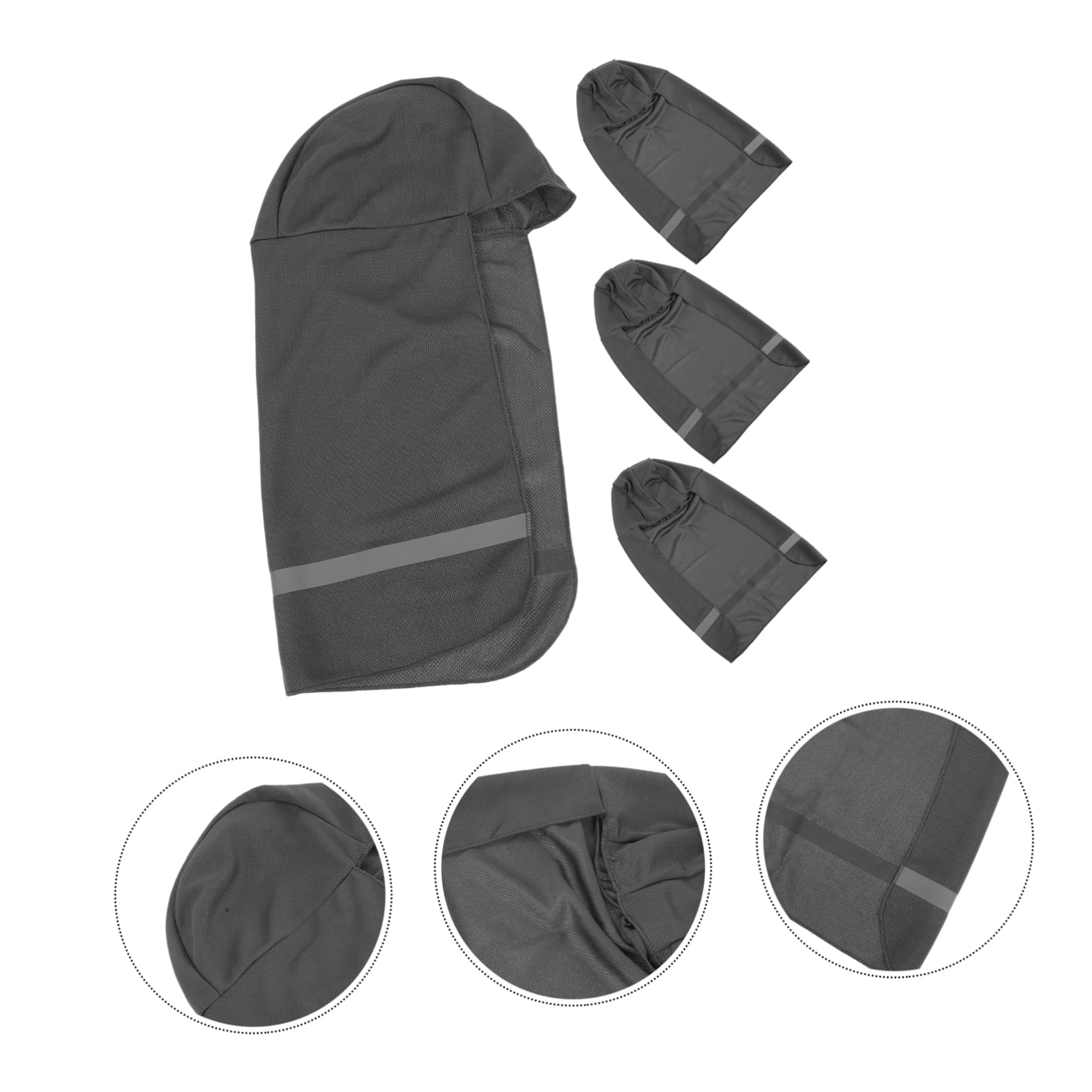 Homoyoyo Visiera Per Casco Di Sicurezza Con Striscia Riflettente Protezione Per Il Collo Protezione Per Cappello Da Protezione Per Attività All'Aperto Fodera Per Cappello