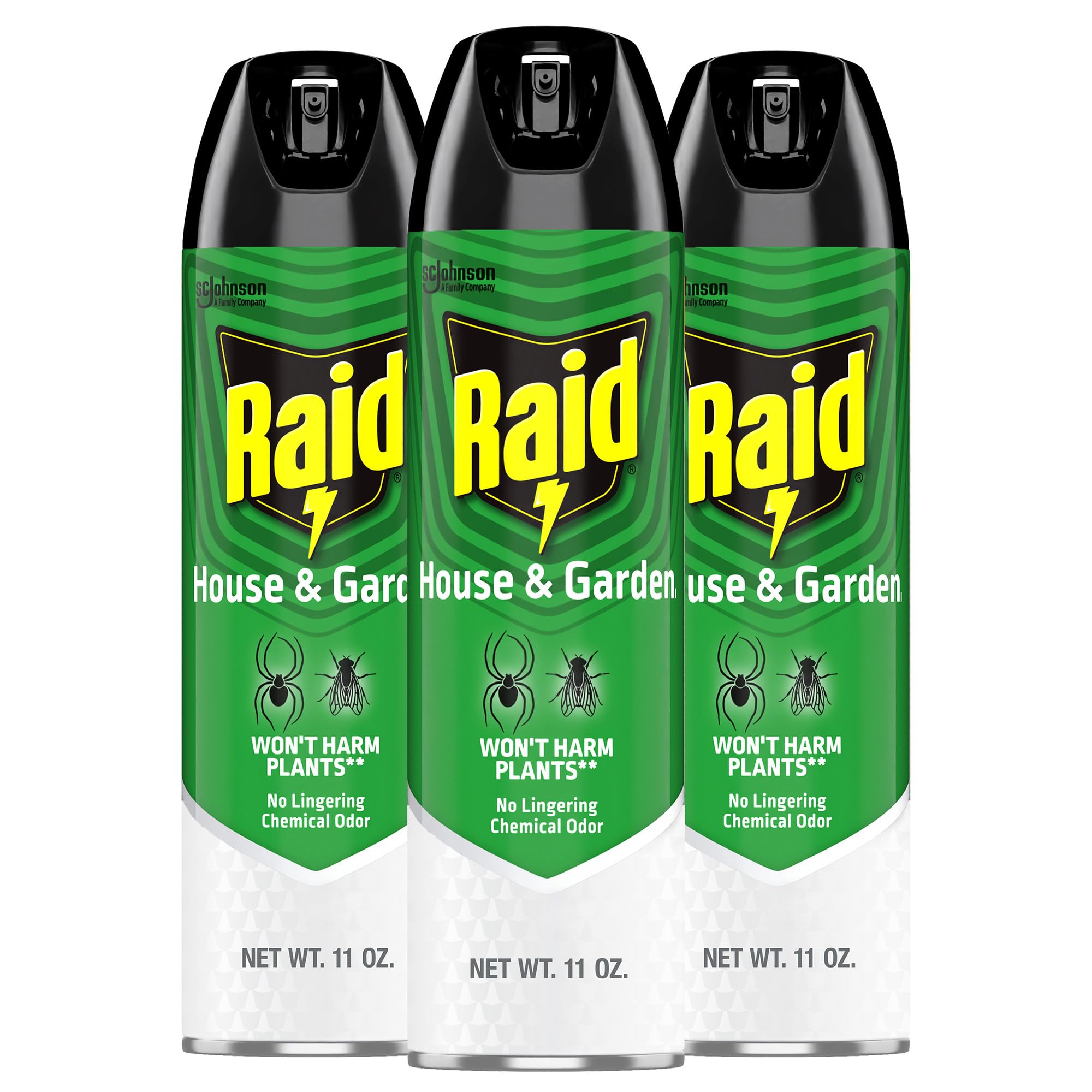House & Garden Bug Killer Aerosol Kills Bugs on Contact Won’t Harm Plants Indoor and Outdoor Use 11 Ounce (Pack of 3)