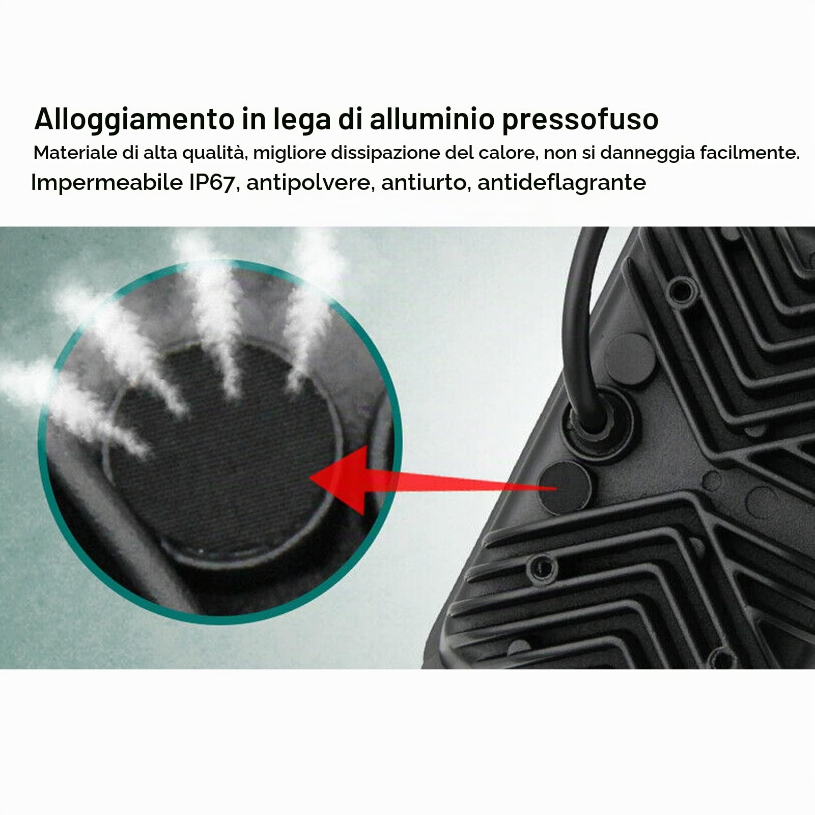 KIMISS Faro Anteriore Quadrato a LED per Camion con Luce Diurna Abbagliante e Anabbagliante, Sostituzione Faro a LED con Luce Abbagliante e Anabbagliante per Cherokee Limited Sport