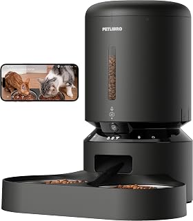 PETLIBRO 2 Cat Food Dispenser with 1080P Camera, 5G and 2.4G WiFi Automatic Pet Feeder with Stainless Steel Bowls, Cat or Dog Bowls