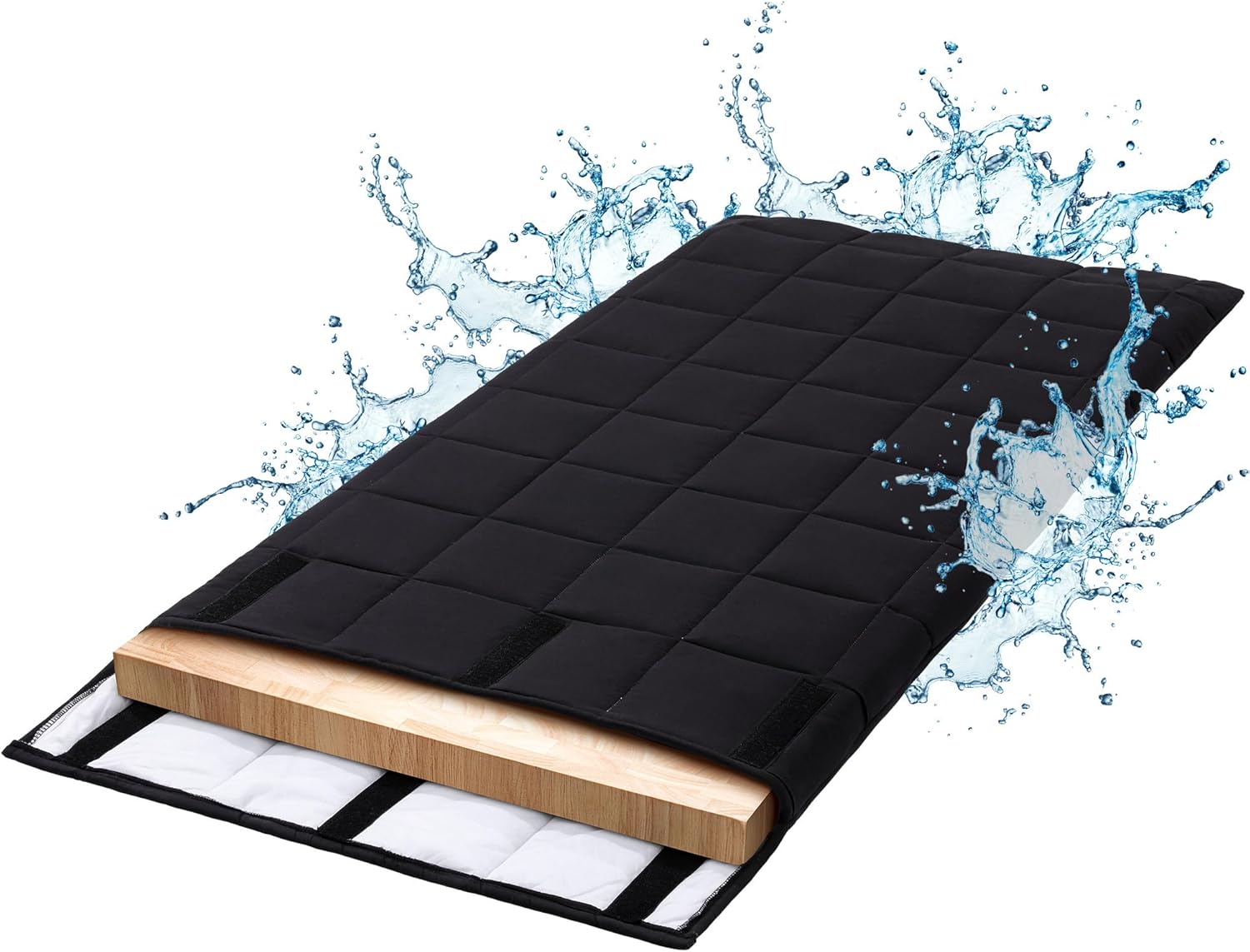 BALAPET Extra Thick Quilted Table Leaf Storage Bag Padded, 54 x 28in Waterproof Heavy Duty Dining Table Leaf Cover with Adjustable Closure, Flannel Back, Scratch Resistant(1pcs)