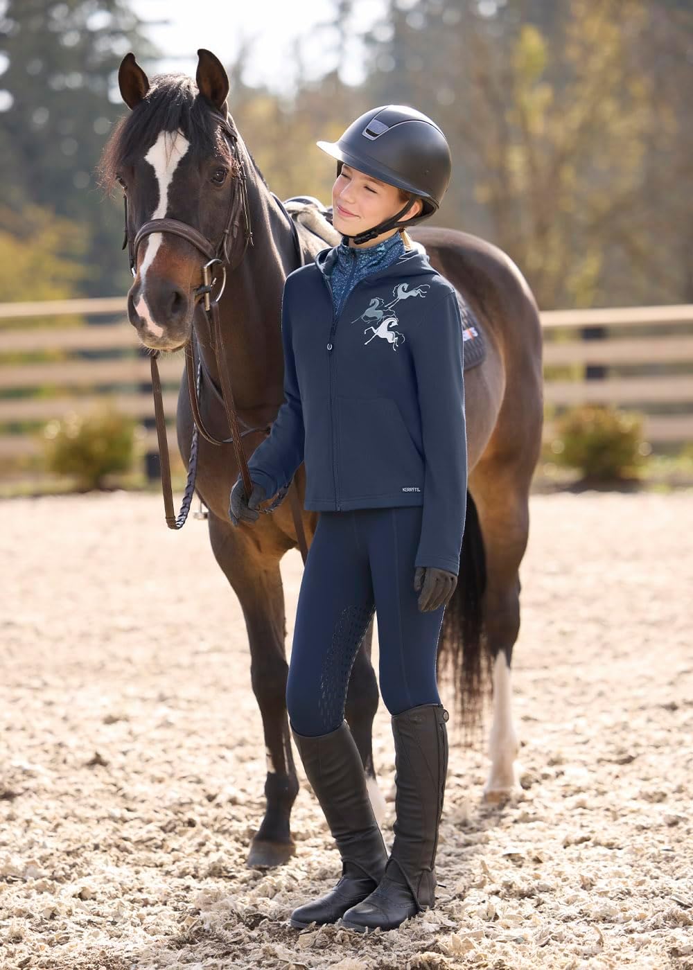 Kerrits Kids Zip and Whinny Hoodie