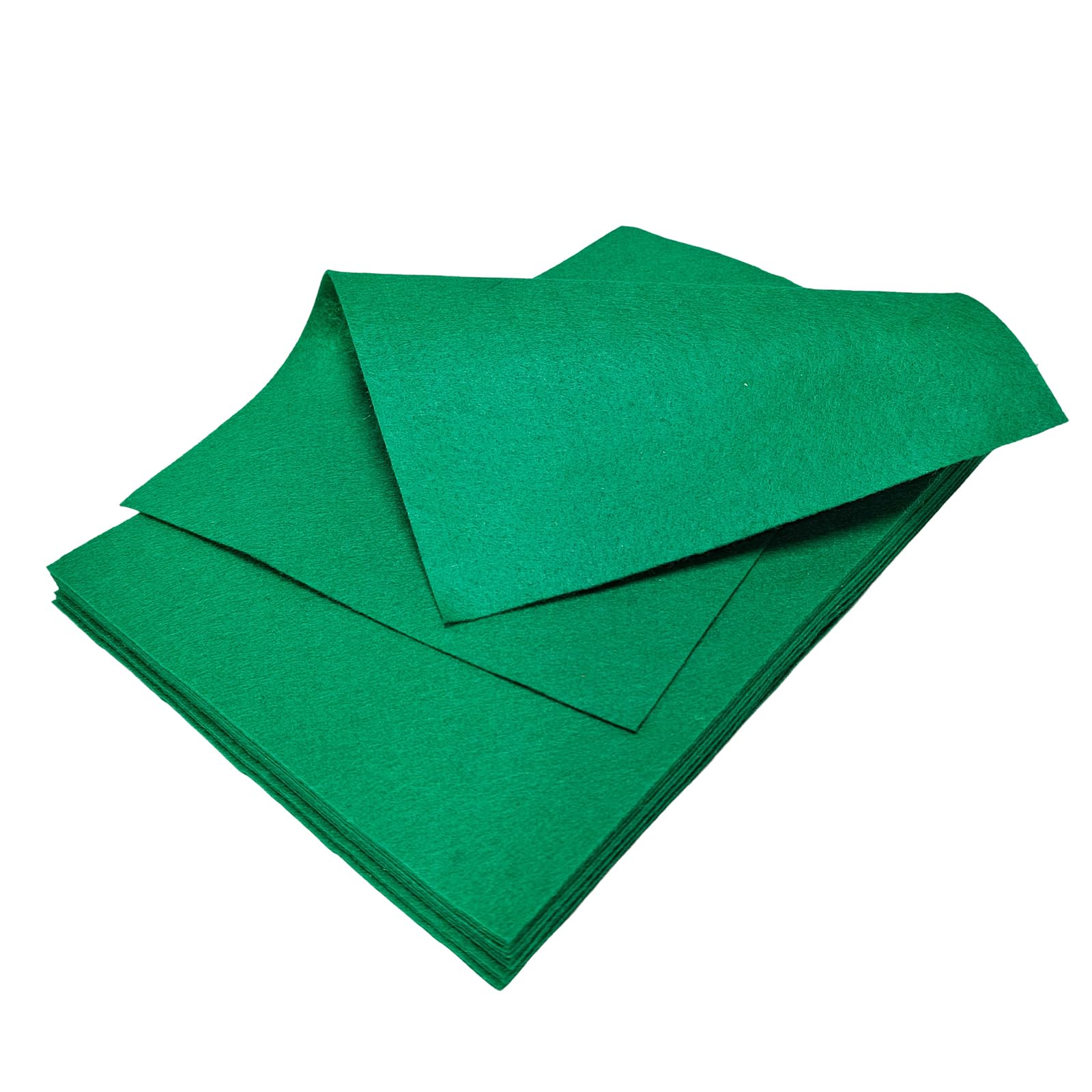 Jtnohx Green Felt Sheets, Colour Felt Fabric For Crafts, 12 Pcs 1Mm Thick 20X30cm Soft Fabric Square For Handicraft Diy And Sewing Projects
