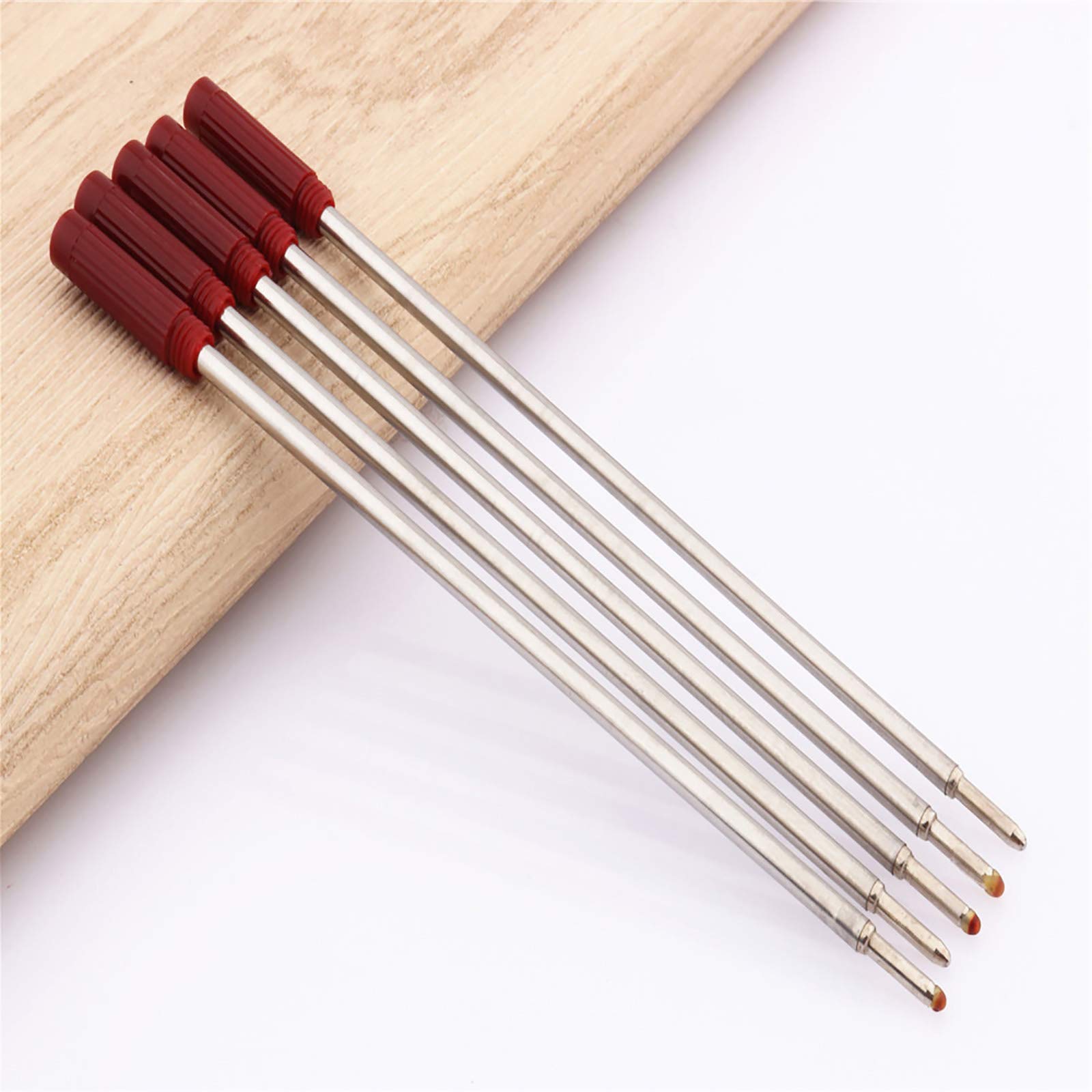 Metal Ballpoint Pen Refills Replaceable Medium Point Pen Refill Smooth Comfortable for Office Home School