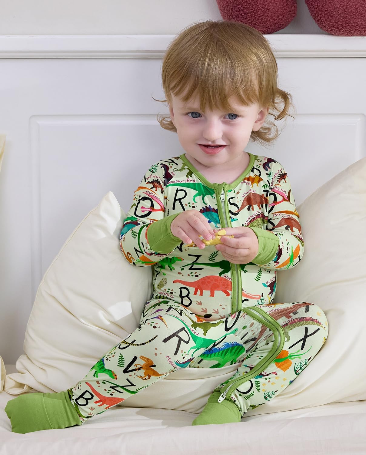 babee Reshinee Bamboo Viscose Baby Convertible Footie Pajama, Sleep & Play Footed Zipper Pajamas for Baby Boys & Girls