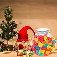 Vista 11 de Luxshiny Bolas de bebida de Navidad, 5 unidades, bombillas para botellas de agua, bolas de alcohol, tarros de dulces transparentes, cajas