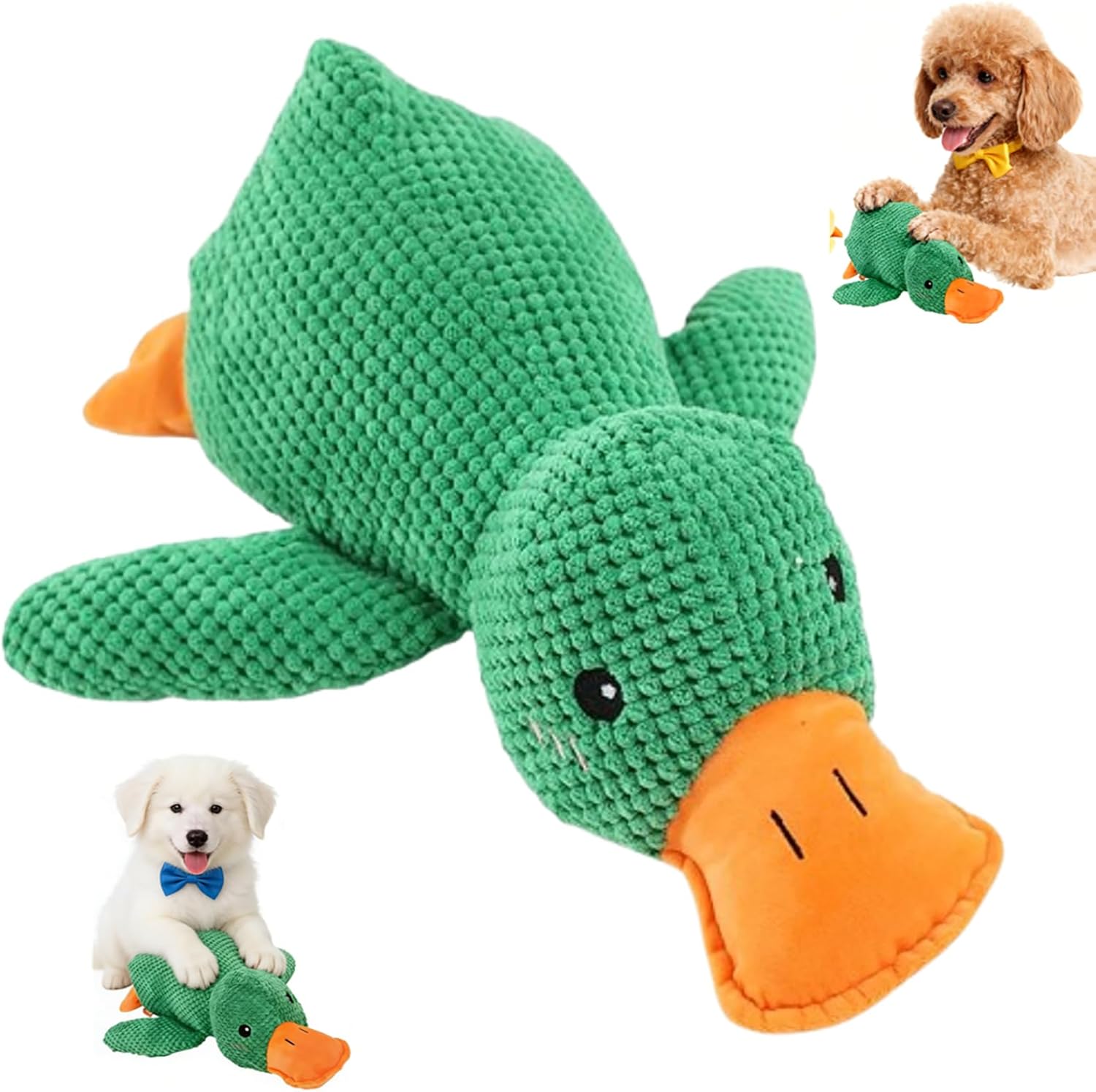 Duck Dog Toy for Dogs Pet Supplies, 2026 New Calming Toy for Dogs, Dog Toys for Aggressive Chewers Indestructible Toy for Large Small Pets Durable Stuffed Dog Puppy Toys (Pink, S+M+L)