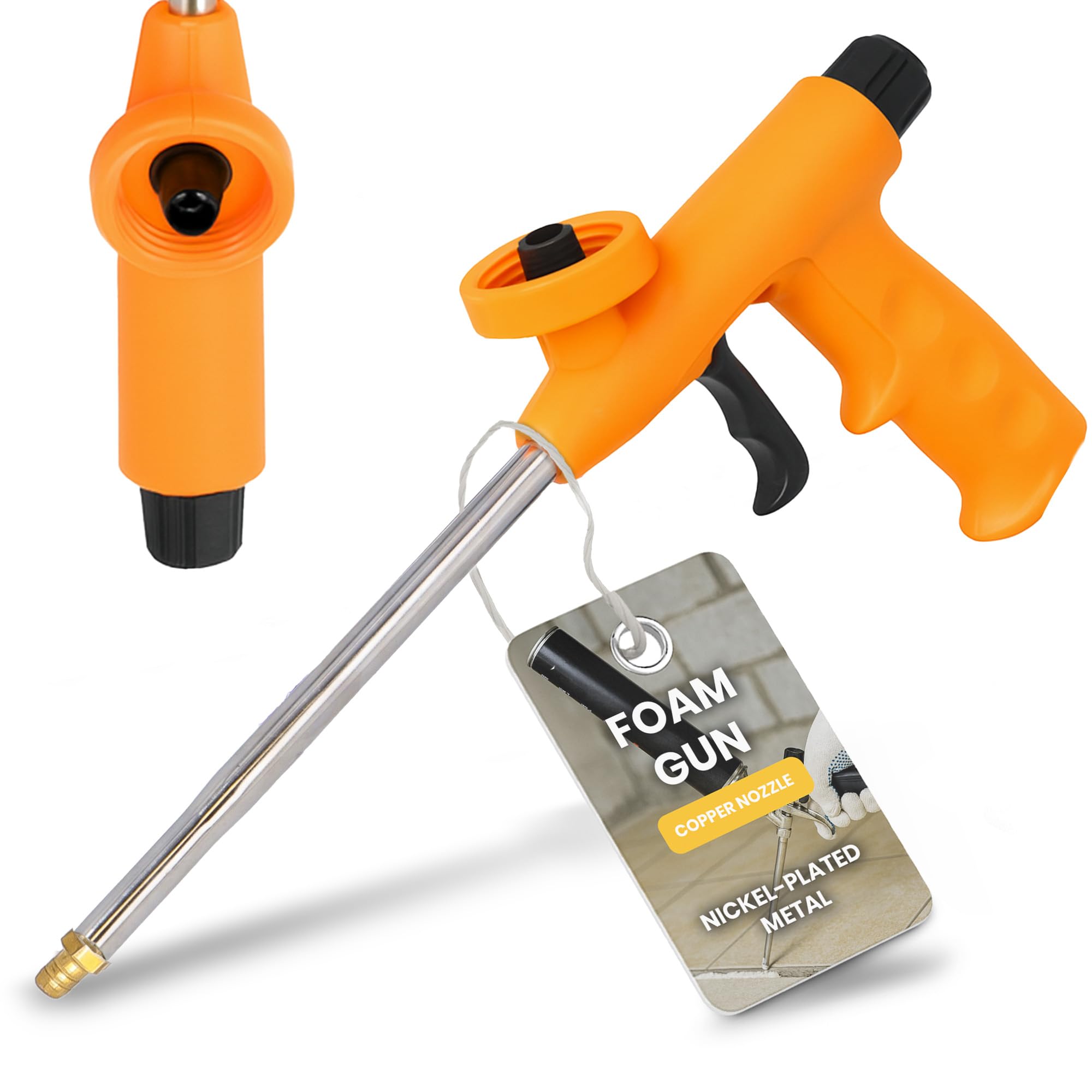 Instalguru Pistola Schiuma Poliuretanica PU Montaggio Leggera Durevole Punta Rame Ergonomica Riempimento Isolamento Sigillatura Utensile Edilizia