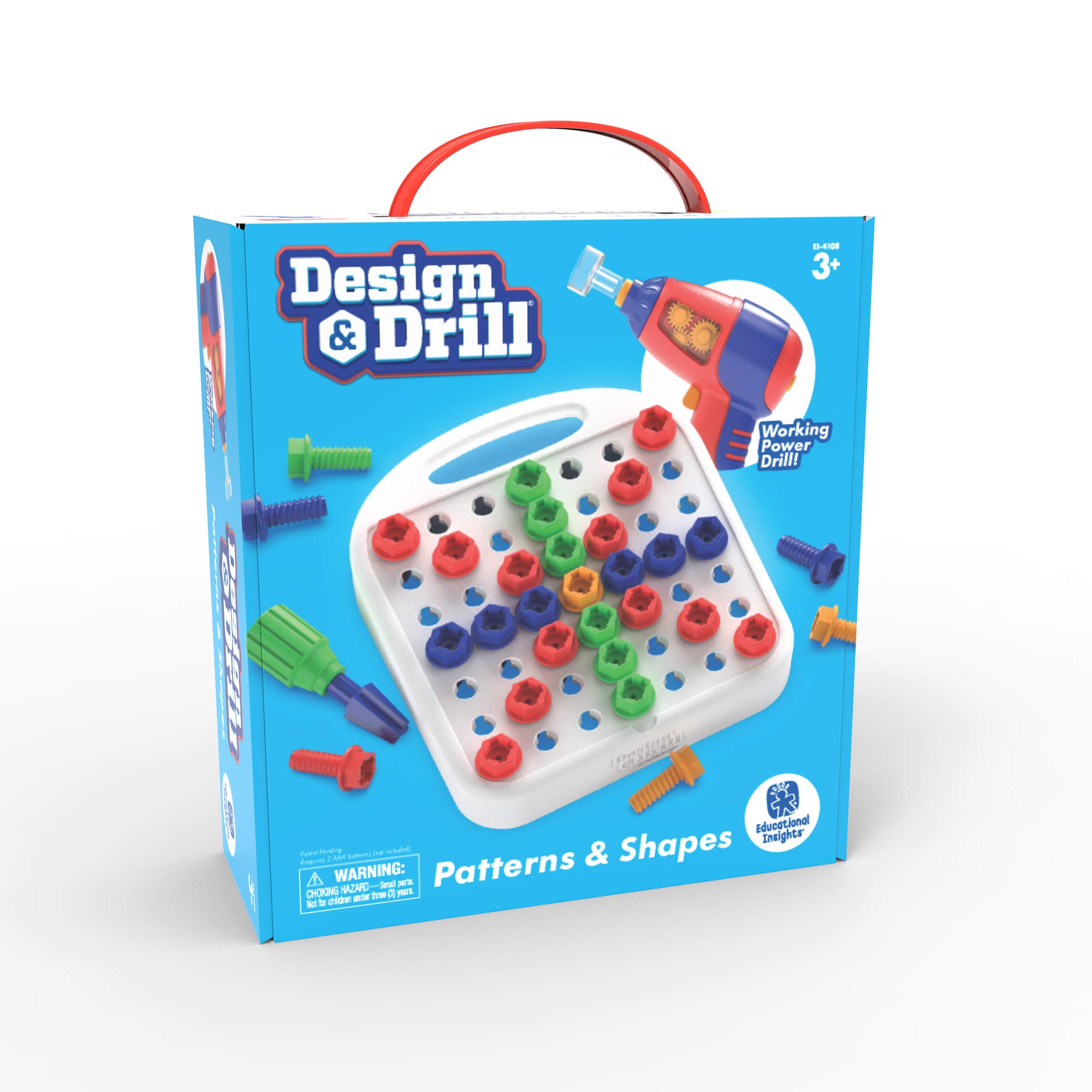 Learning Resources Design & Drill Wzory a Kształty Zabawka 58-Kawałek Grać Zestaw