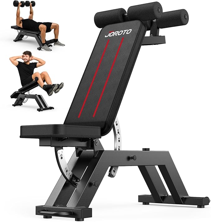 JOROTO MD70 Banco de Pesas Ajustable, Ba