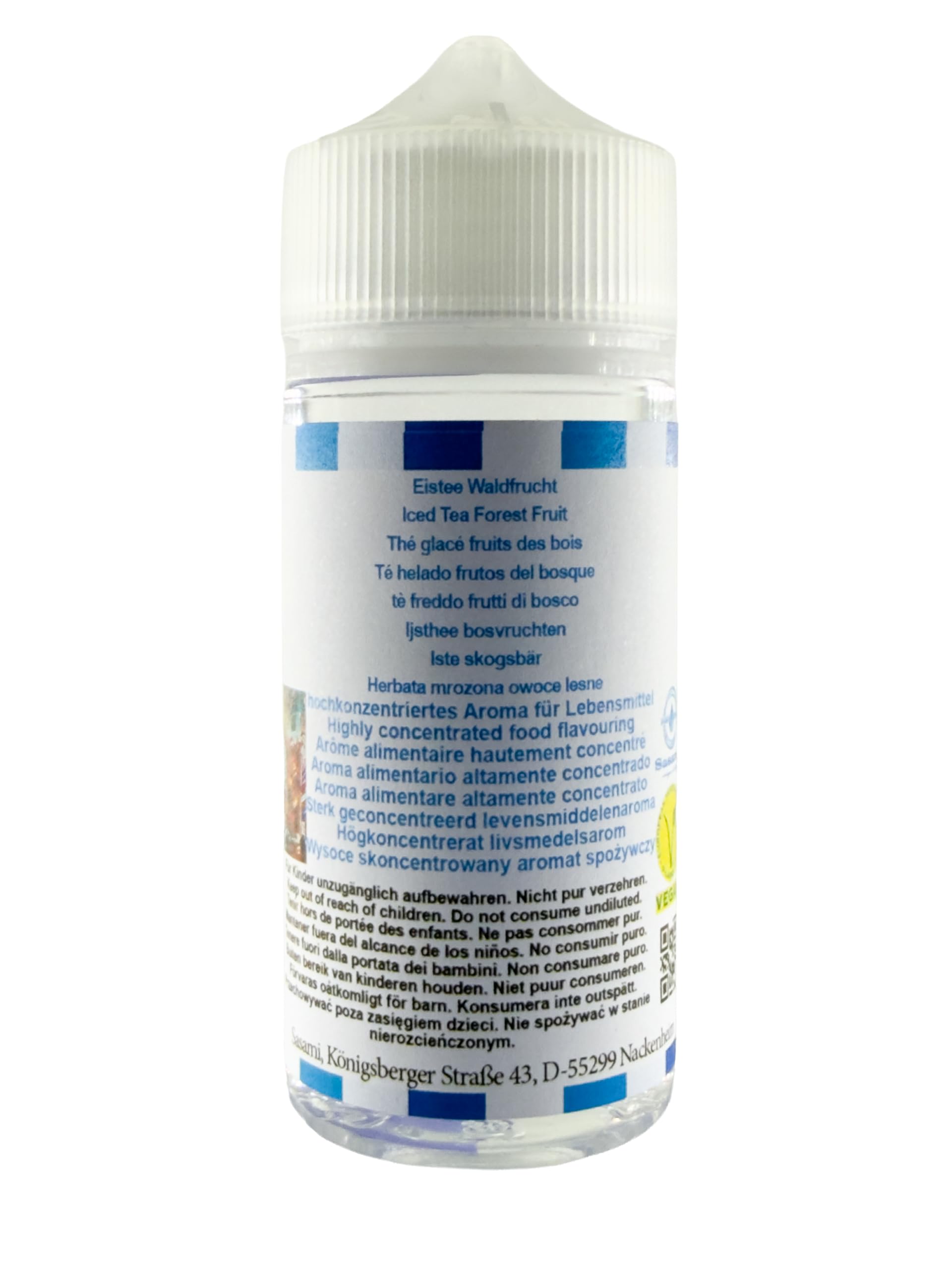 Aroma concentrato tè freddo frutti di bosco - vegano - Sasami - 100ml