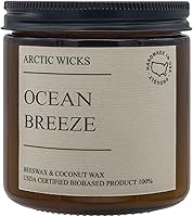 Vista 25 de Macarrón de Almendra Velas Perfumadas Arctic Wicks de Coco y Cera de Abeja Vela de Ámbar No Tóxica de 16oz para Decoración de Otoño
