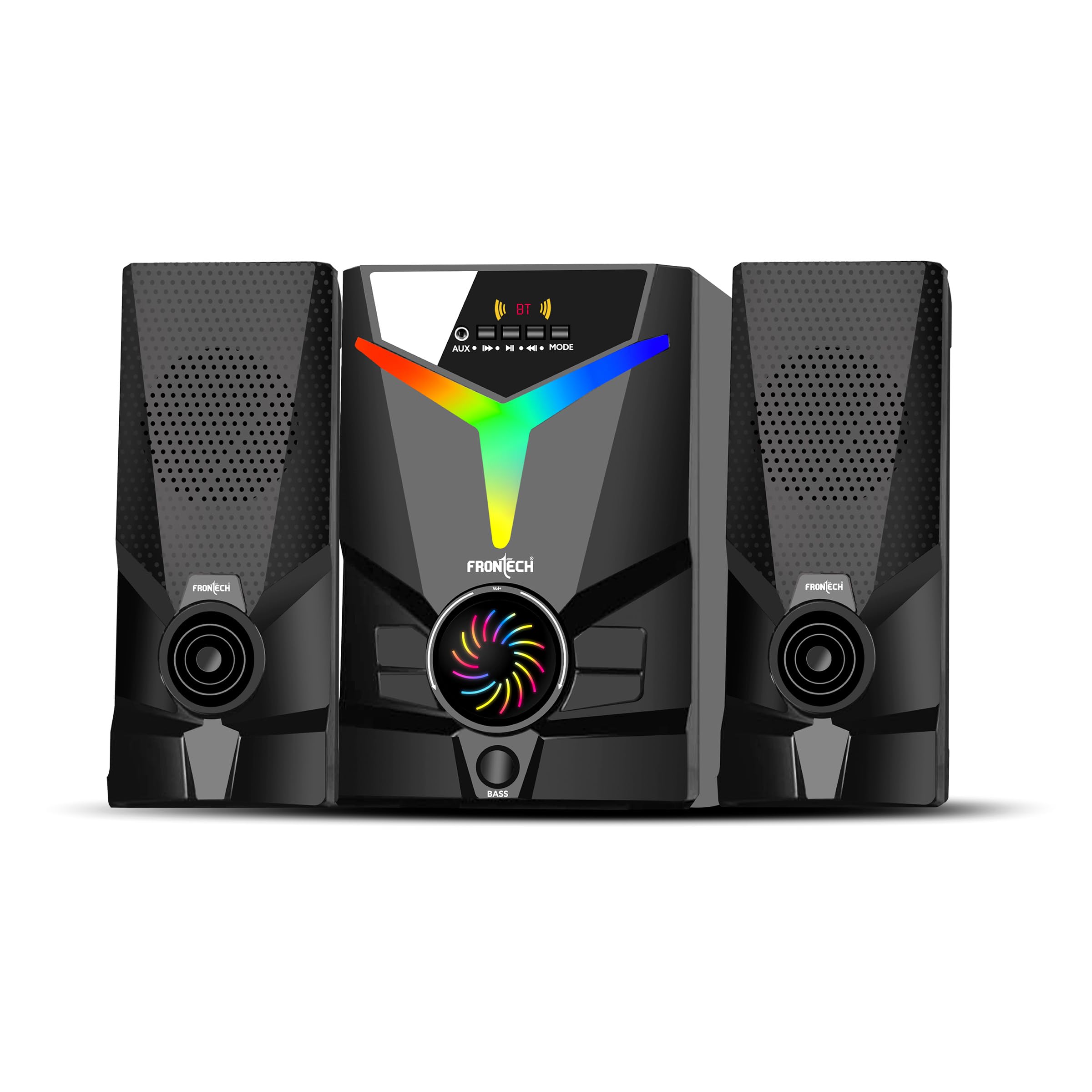 FRONTECH 40W Bluetooth 5.0 Multimedia Speaker| Powerful Bass | 2.1 Channel | Surround Sound System | USB | AUX | FM Radio | Wireless Remote Control for Home & Office (SW-0144)-image-12