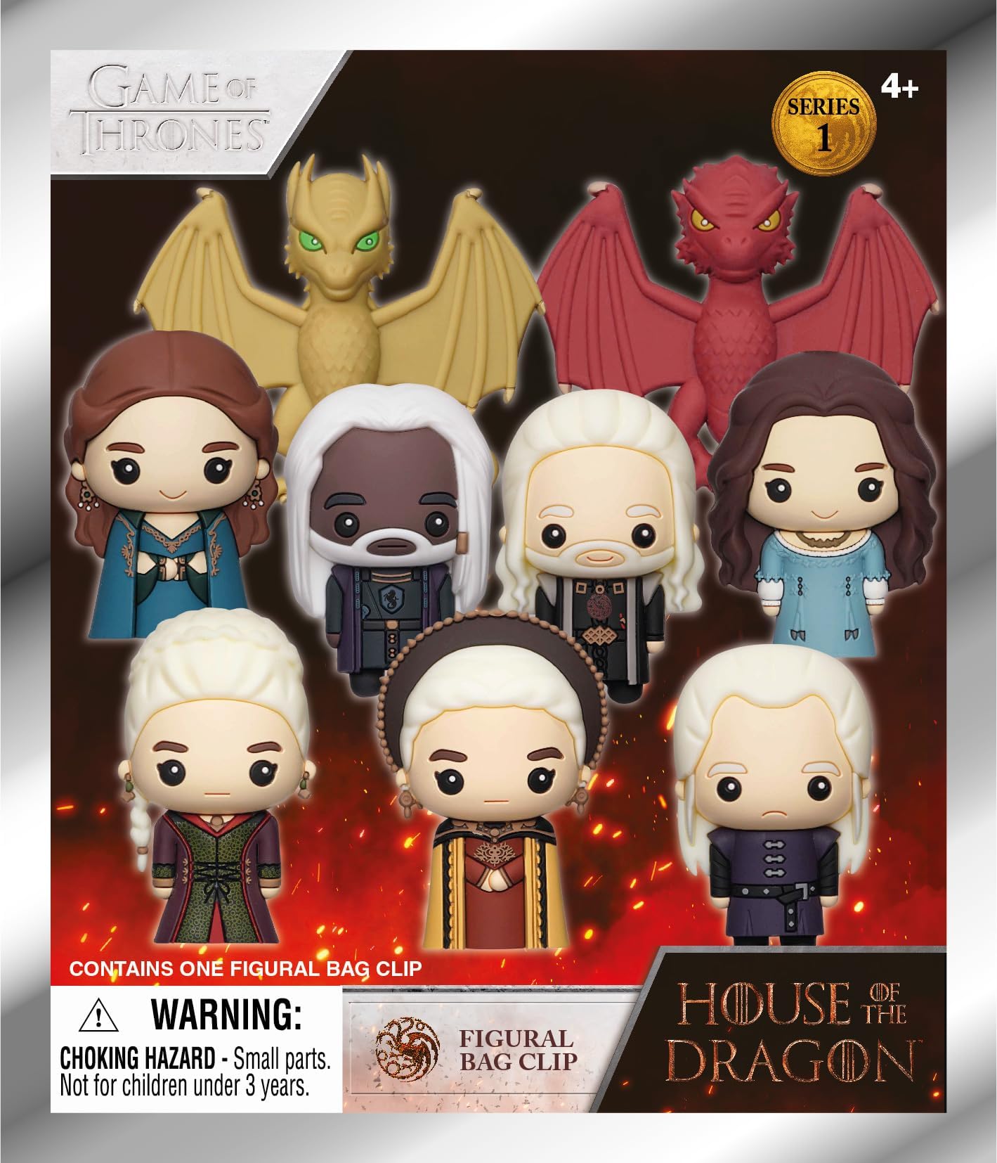 Monogram International House of Dragon 3D Foam Bag Clip Series