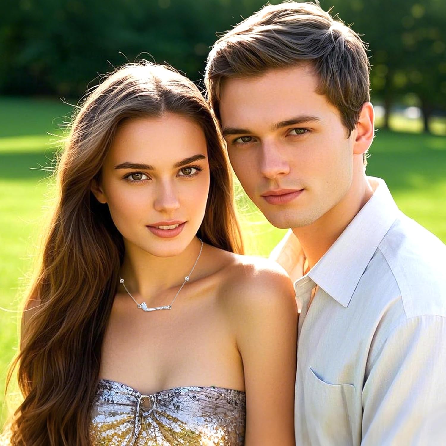 MONGAS Golf Necklace 925 Sterling Silver Golf Balls Necklace Golf Clubs Golf Jewelry for Women Golfer - Image 5