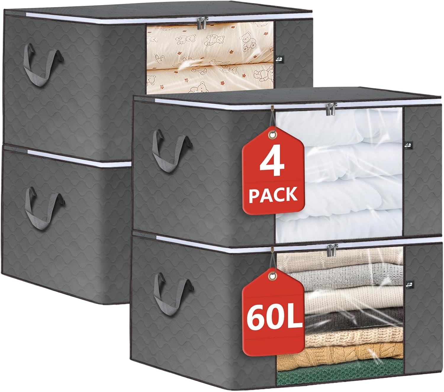 Storage Bags,90L Large Storage Bags Clothes Storage Bins