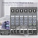 BETU Weighted Blanket Twin (20lbs, 48"x72") Charcoal Cooling Heavy Blanket for Adult 180-220lbs with Premium Glass Beads - Soft Thick Big Blankets for All-Season Sleeping Comfort Breathable