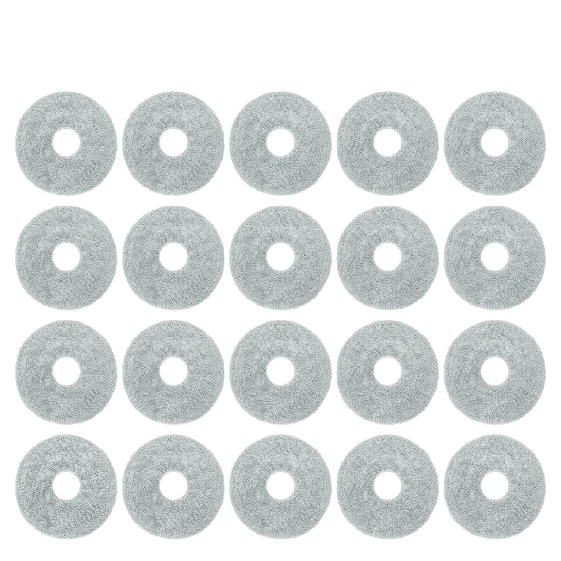 VIXWDRUTY Compatible For JONR，P20 PRO Vacuum Robot Accessories, Mop Cloth Microfiber Spare Cleaning Parts Replacement(A-20PCS)
